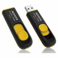 Флешка USB 3.0 32GB  A-Data  UV128 чёрный/жёлтый